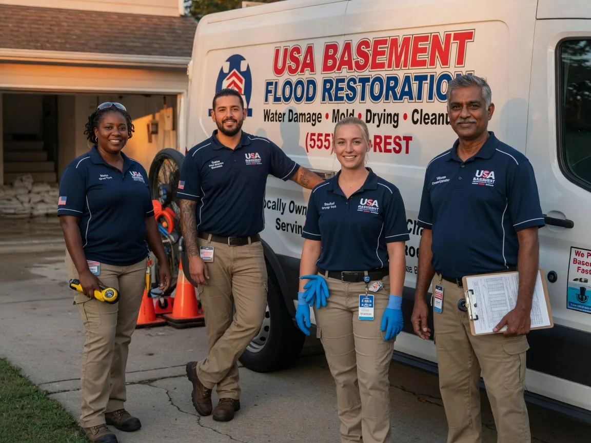 Basement Flood Cleanup company in Tussy, OK